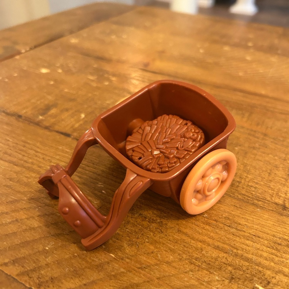 Fisher Price Little People Farm Nativity wooden cart as is